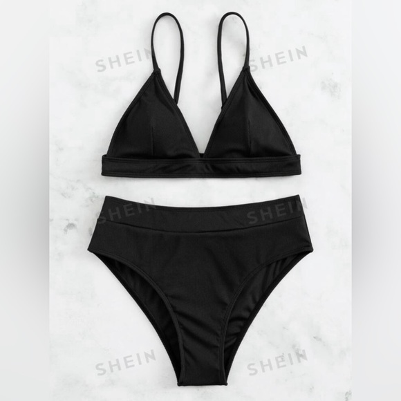 Shein Black High Waisted Bikini - Picture 2 of 3